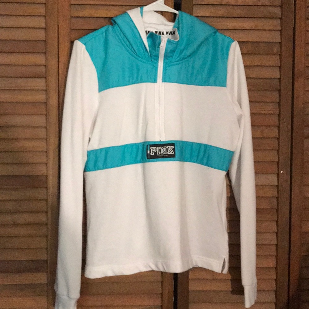 Pink half zip hoodie
